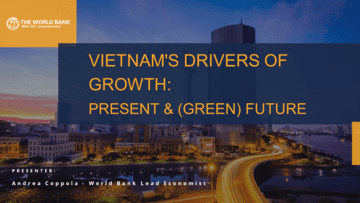 VIETNAM'S DRIVERS OF GROWTH: PRESENT & (GREEN) FUTURE